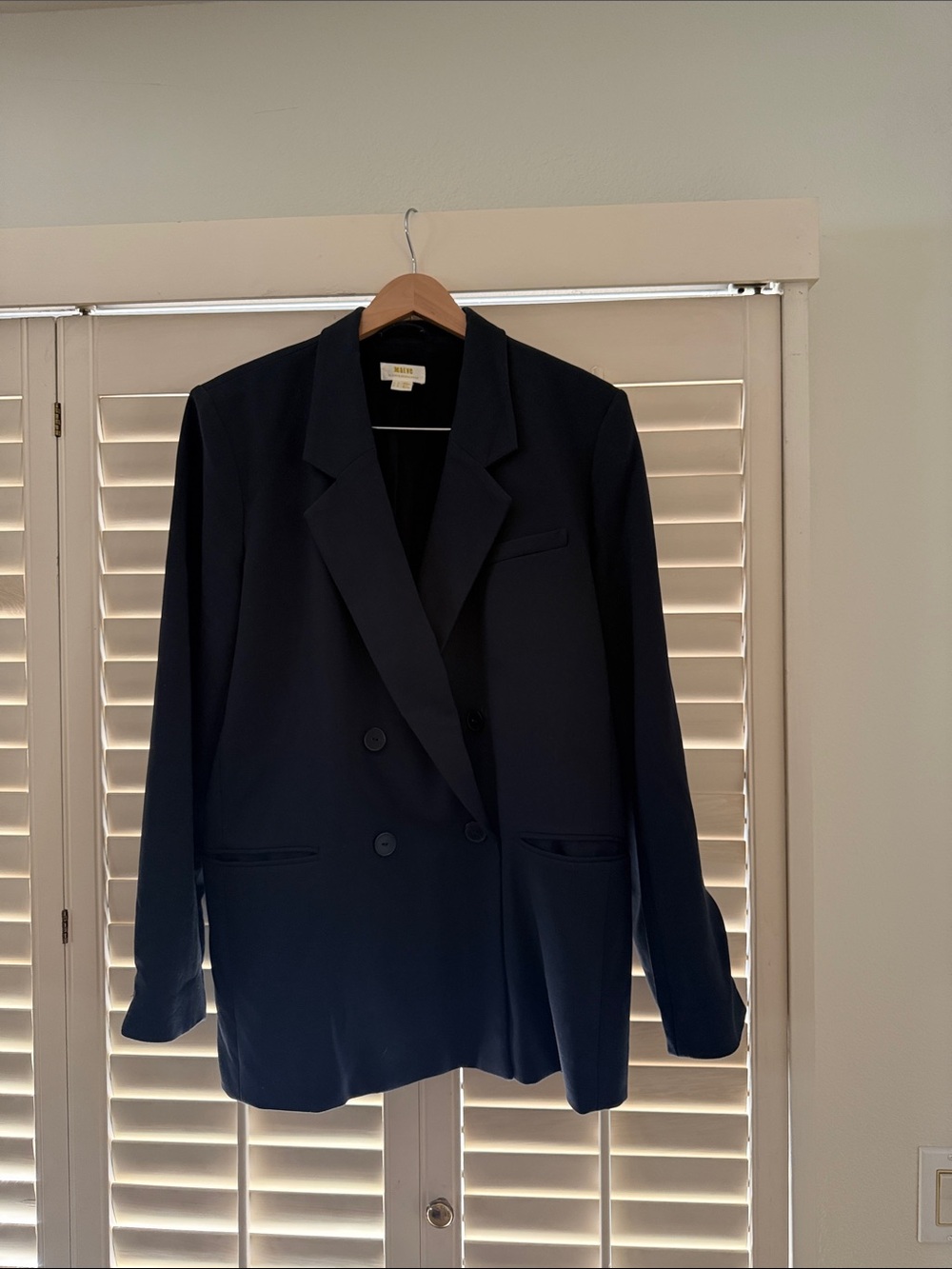 Anthropologie Maeve Women's Navy blazer Jacket.